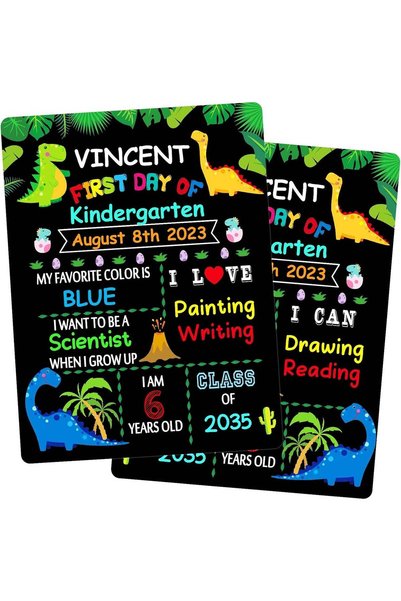 Generic ARS First & Last Day of School Chalkboard Sign - 9"x12" First Day of ...