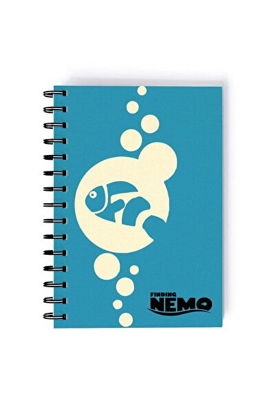 Generic Finding Nemo Quote Printed Spiral A5 Notebook Blue/Black/White