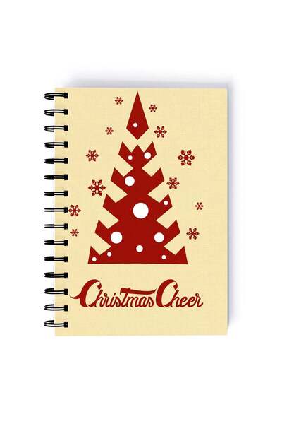 Generic Spiral A5 Notebook Red Gift Christmas Beige