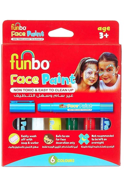 Generic Funbo Face Paint Set – 6 Colours