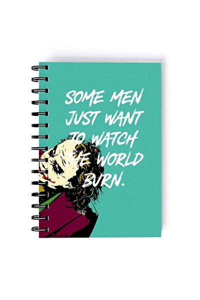 Generic Spiral A5 Notebook Joker Comic Book Series Neon Aesthetic Watch the W...