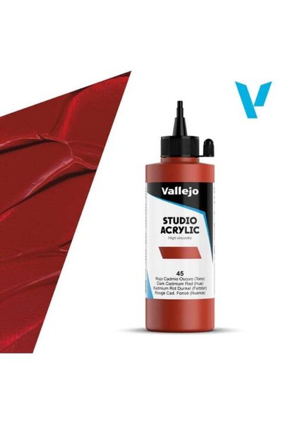 Generic Professional Acrylic Paint for Artists & Studios – Dark Cadmium Red (...