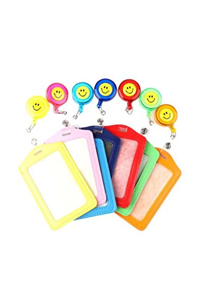 Generic 10-Piece Retractable Reel Badge Lanyard Tag Key Card Set Multicolour