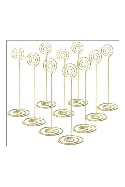 Generic 10-Piece Place Card Holders Gold