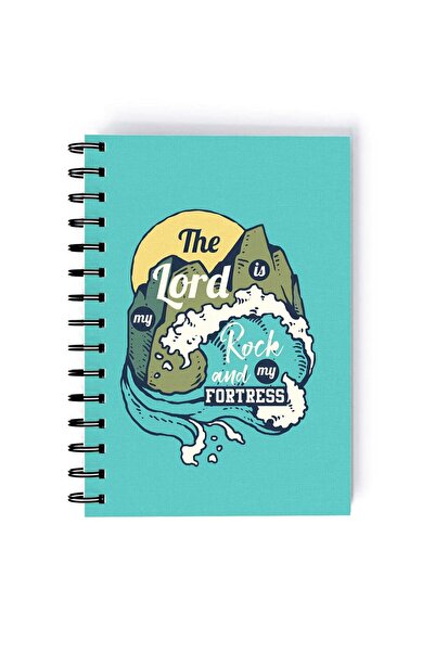 Generic Rock And Fortress Design Rectangle Spiral A5 Notebook Multicolour