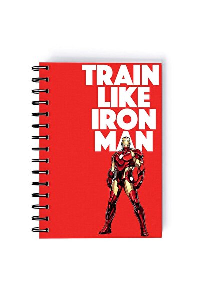 Generic Spiral A5 Notebook Iron Man Tony Stark Train Like Iron Man The Avengers
