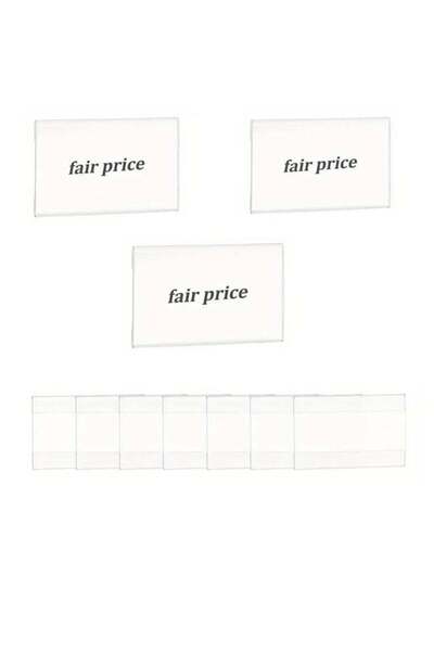 Generic 10 PCS Wall Mount Acrylic Sign Holder Clear Plastic Wall Sign Holders...