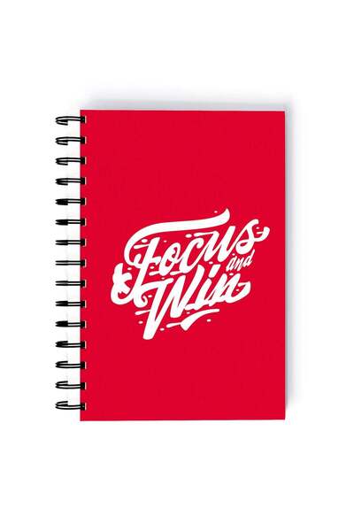 Generic Spiral A5 Notebook Typography Motivation and Inspirational Quote Focu...