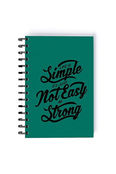 Generic Spiral A5 Notebook Typography Motivation and Inspirational Quote Stro...
