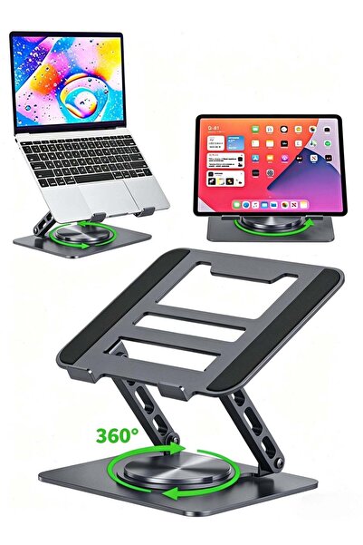 Generic Adjustable Laptop Stand for Desk with 360° Rotating Base, Ventilated ...