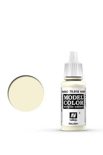 Generic Model Color 918 Ivory 18ml Bottle Acrylic Paint for Scale Miniatures ...