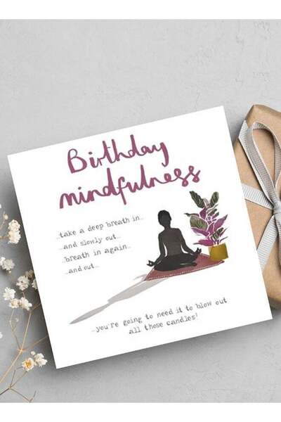 Generic Birthday Mindfulness - Take a deep breath, Uk Greeting Card