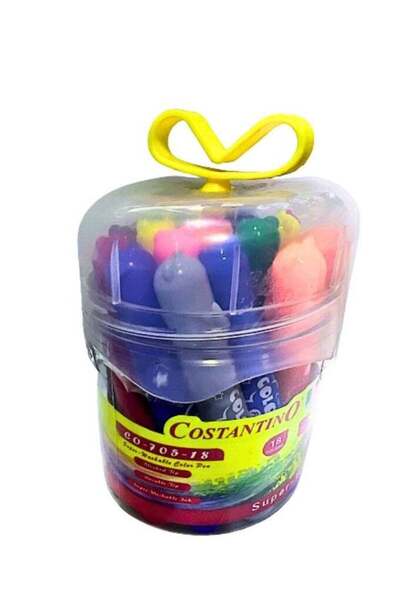 Generic 18-Pieces Super Washable Color Pen Multicolor