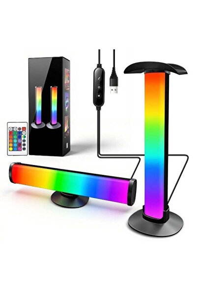 Generic HASTHIP® USB RGB Desktop Light Bar, 16-Color LED Ambient Desk Lamp wi...