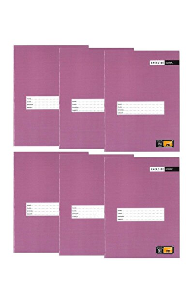 Generic 6-Piece Single Lined Exercise Notebook With One Side Plain 160 Pages ...