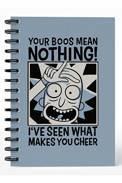 Generic Wirebound Spiral Notebook Rick And Morty Quote Lined Writing Journal