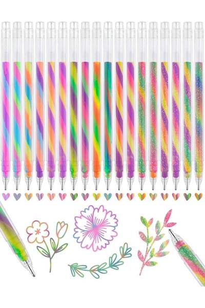 Generic Color-Changing Gel Ink Pen 18 Pack, 1.2mm/0.047’’ Fine Round Tip, Tra...