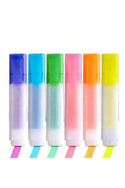 Generic 6 Piece Set Of Aesthetic Highlighter, Marker, Quick Drying (6 Colors,...