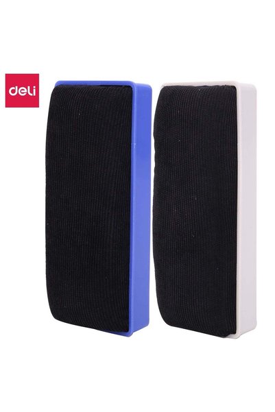 Generic Deli E7838 Whiteboard Eraser, 1 piece, 145*60mm, Blue/White - ideal f...