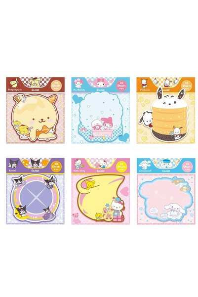 Generic Kawaii 6-Pack Sticky Notes Set - Cute Cartoon Self-Stick Pads for Off...