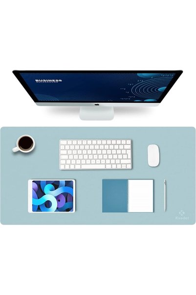 GENERAL K KNODEL Large Office Leather Desk Mat, Mouse and Keyboard Pad, Compu...