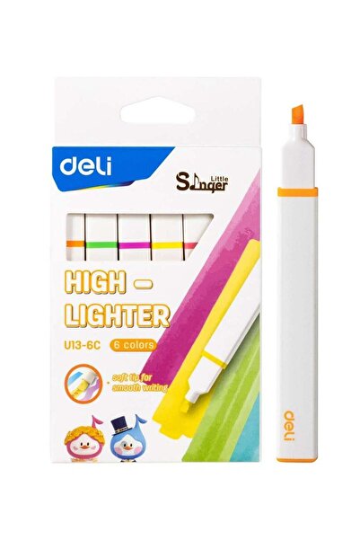 Generic 6-Piece Little Singer Highlighter Set Multicolour