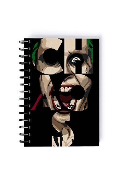 Generic Spiral A5 Notebook Chaos Joker Comic Book Series Neon Aesthetic