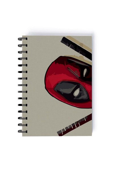 Generic Spiral A5 Notebook Deadpool Side Vide Ryan Reynolds Dead Pool
