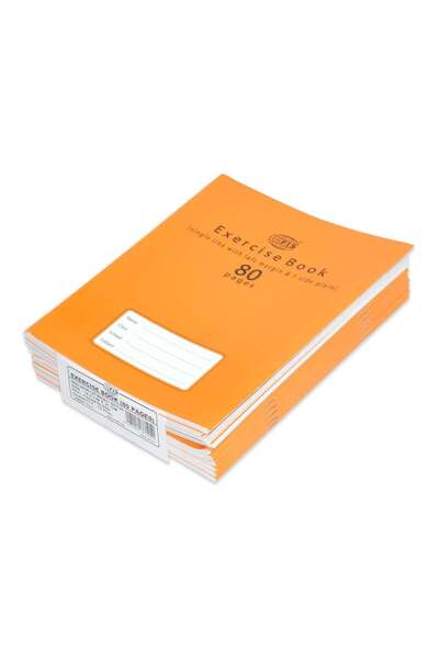 Generic Exercise Book Pack Of 12 80 Pages Single Line 1 Side - Plain W/M FSEB...