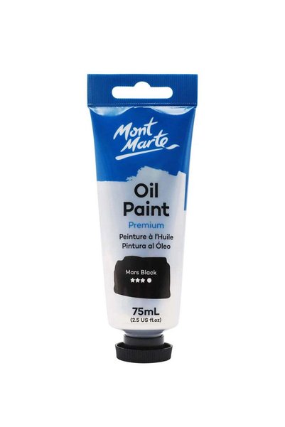Generic Premium Oil Paint 75ml Content Mars Black