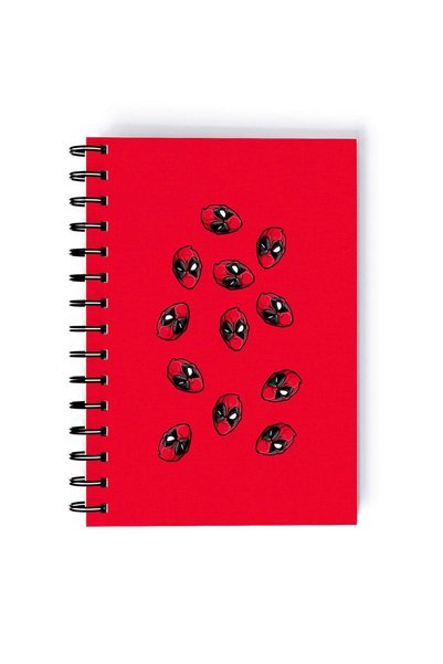 Generic Spiral A4 Notebook Deadpool Pattern Ryan Reynolds Dead Pool