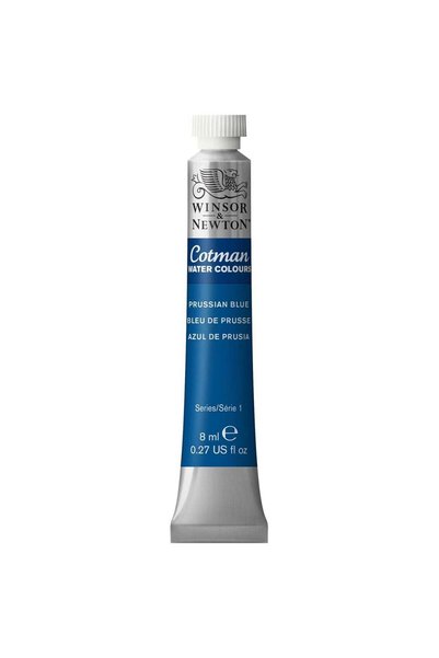 Generic Cotman Watercolour Paint Tube 8ml Content Prussian Blue