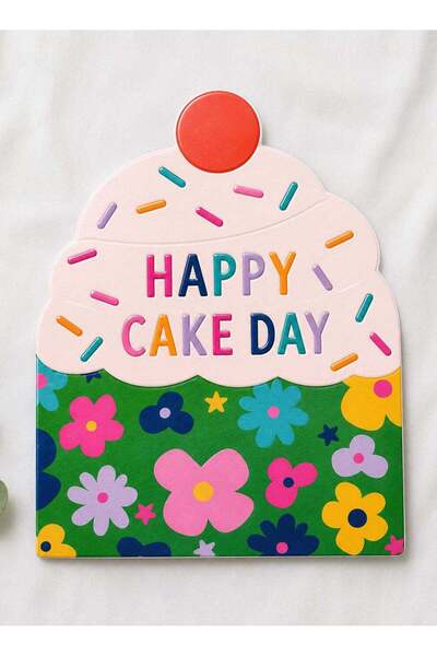 Generic Happy Cake Day Birthday Greeting Card, Fun Celebration Design for Fri...