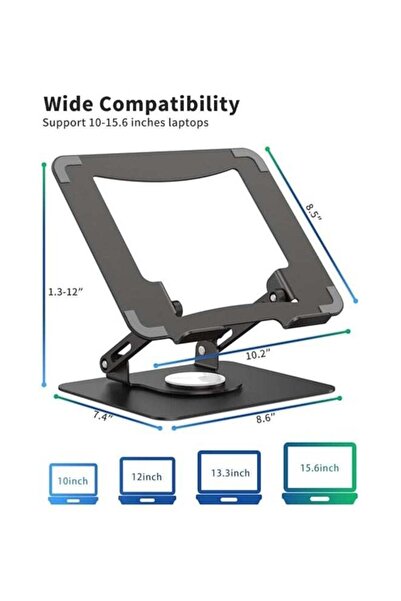Generic Foldable laptop stand tablet desktop lifting height and angle adjusta...