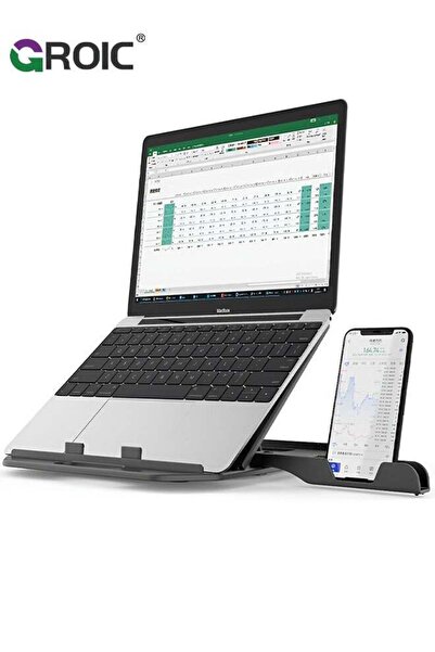 Generic Laptop Stand, Adjustable Multi-Angle Laptop Riser Cooling Base with P...