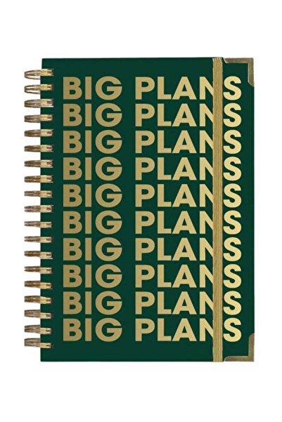 Generic Big Plans Notebook, Spiral, Gifting multicolour