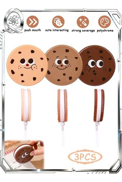 Generic 3 Pcs Cookie Shape Correction Tape, Smooth Pull Out Tape for Instant ...