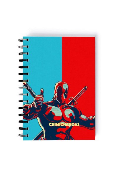 Generic Spiral A4 Notebook Deadpool Chimichangas Ryan Reynolds Dead Pool