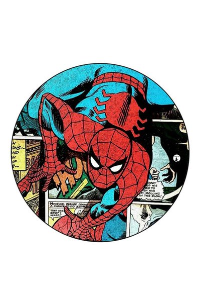 Generic Spiderman Printed Large Pin Multicolour