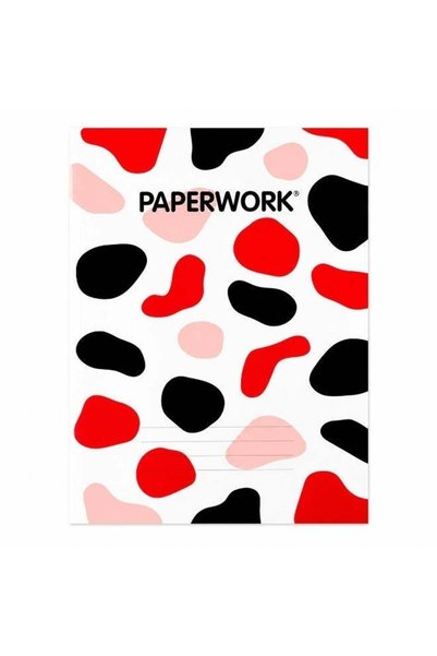 Generic Red Spots Layflat Soft Touch Notebook 9.5x7.25 Inch 4 Line Glossy Lam...