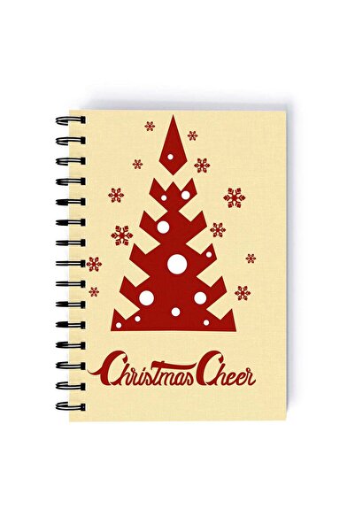 Generic Spiral A4 Notebook Red Gift Christmas Beige