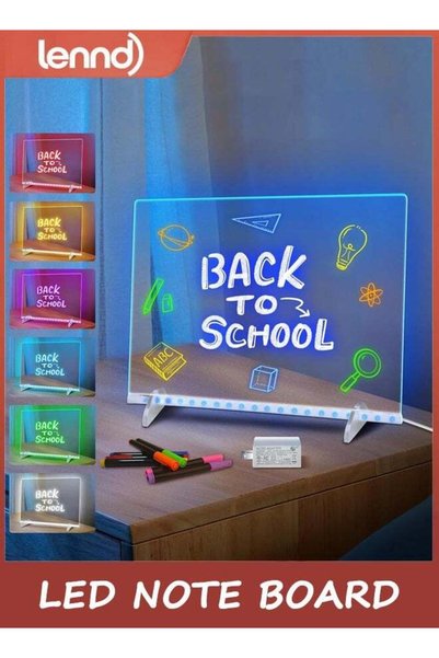 Generic LED Note Board with 7 Colors, Includes Adapter, 35CM*25CM Led Drawing...