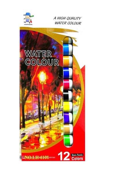 Generic 12-Piece Watercolor Paint Set Multicolour