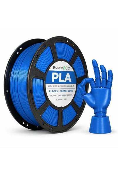Generic RobotGCC PLA Cobalt Blue 3D Printer Filament 1.75mm 1KG, Smooth Extru...