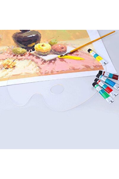 Generic ARS® Reusable Acrylic Artist Paint Palette with Thumb Hole - 30x20cm ...