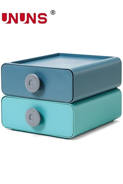 Generic 2PCS Desk Organizer Drawer Organizer Stackable Plastic Desk Storage O...