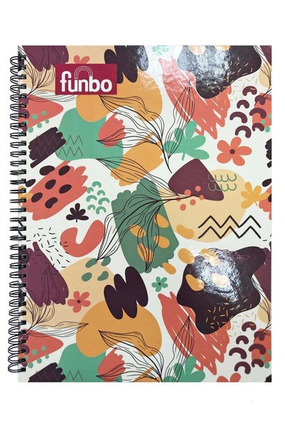 Generic FUNBO-A4 Size, 80 Sheet Single subject notebook with Hardcover(Blossom)