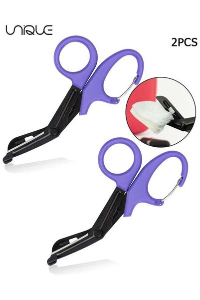 Generic Trauma Scissors Medical Scissors with Carabiner - 2 PCS 7.5" Bandage ...