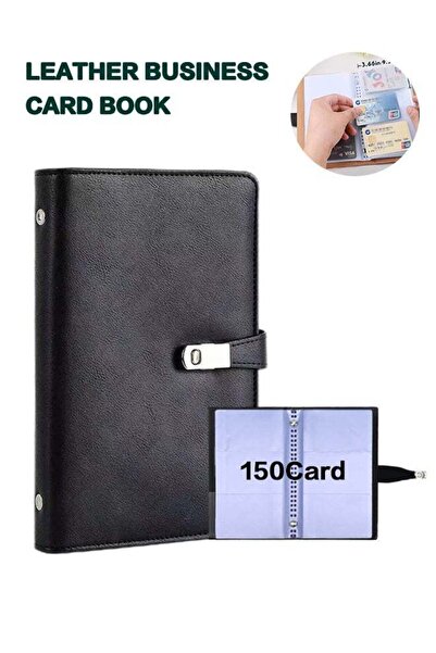 Generic Business Card Organizer holder Book, holder, Leather Card Organizer B...