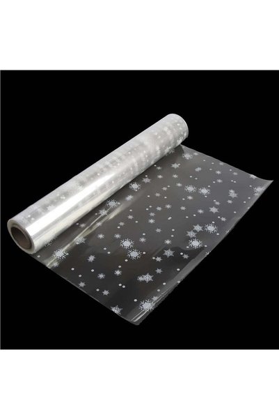 Generic OPP Transparent Snowflakes Gift Wrapping Paper Roll - Highly Transpar...